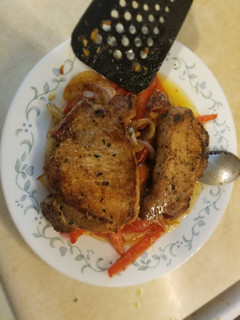 A picture of Sweet and Sour Pepper with Porkchops.
