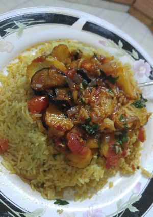 صورة لوصفة كبسة المقلوبه ع طريقتي😍