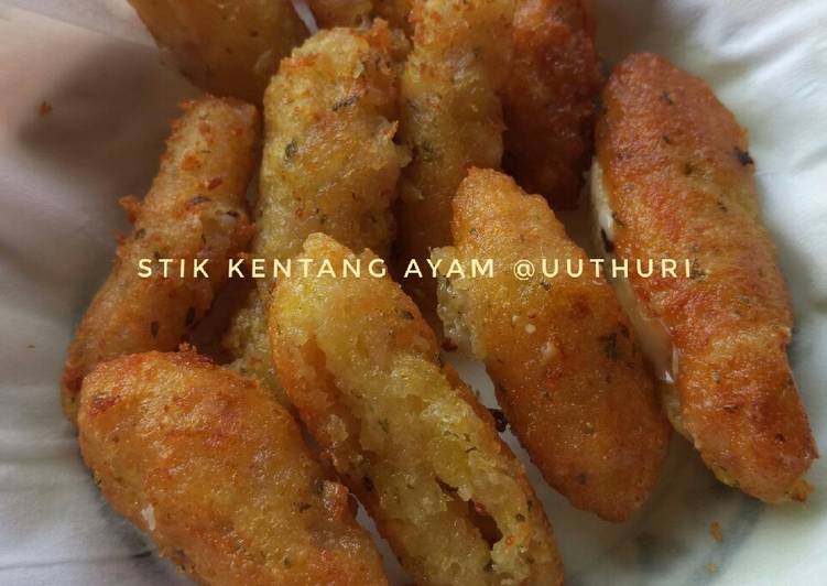 Stik kentang ayam (cemilan mpasi 10+)