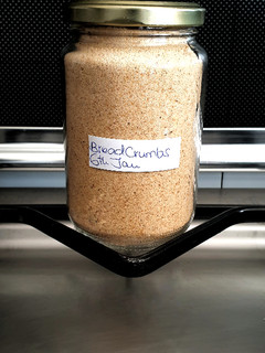 A picture of Home made Bread crumbs.