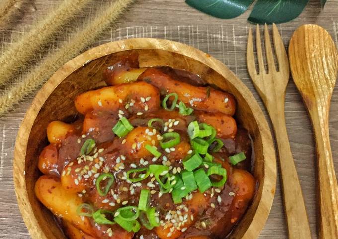 Cara Gampang Membuat Tteokbokki saos BBQ, Lezat