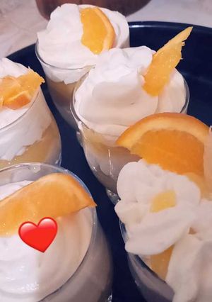 صورة لوصفة كؤوس البرتقال 😋💗
