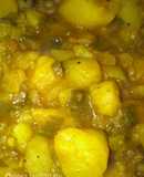 Irish pottage with spring onions,
