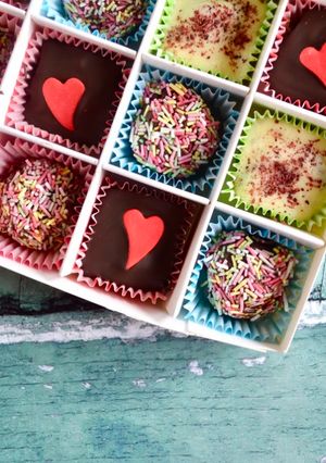 A picture of Brigaderos Truffle Box.