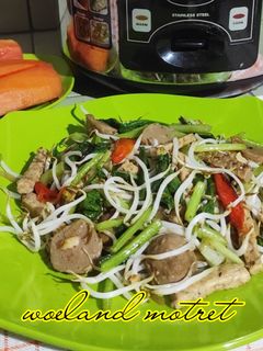 Foto resep Tumis Sawi Hijau Kecambah Tempe Bakso