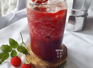 Foto resep Iced Abericano (Berry+Americano)