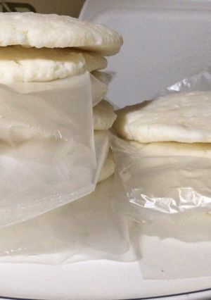 Una foto de Arepas de maíz pelado
