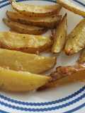 Papitas parmesanas con ajo