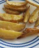 Papitas parmesanas con ajo