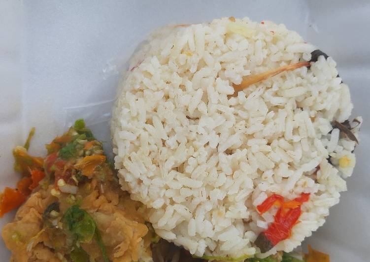 Cara Membuat Nasi liwet ayam geprek Super Lezat