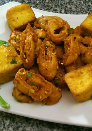 Hình của món Mì Căn + Đậu Hủ Xào Sả Ớt (Món Chay).