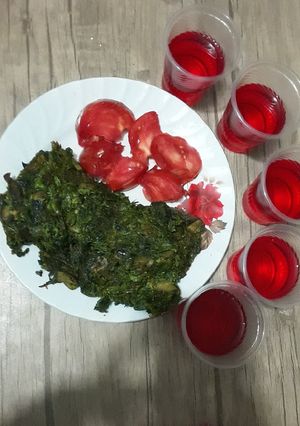 عکسی از دستور کوکو اسفناج و قارچ🍄