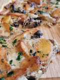 Quiche forestière aux champignons, potatoes et mozzarella