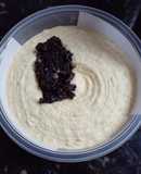 Hummus con aceitunas negras