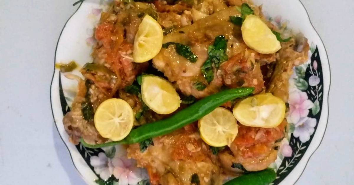 Chicken Karahi 🍲 without onion Recipe by Areeba Khan Cookpad