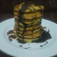 Buttermilk pancake with banana