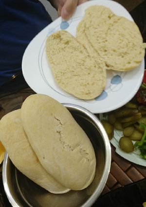 عکسی از دستور نان باگت خونگی