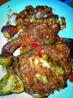 Foto resep Ayam dan terong penyet terasi
