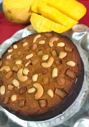 A picture of Mango baked Poda Pittha.