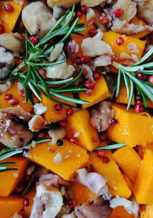 Foto di Zucca con castagne