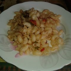A picture of Chilli garlic macroni.