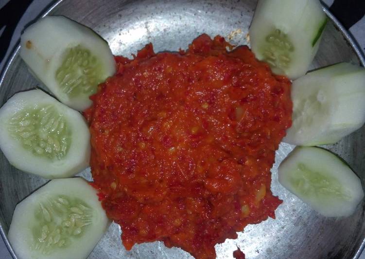 Cara Gampang Menyiapkan Sambel tempoyak durian Anti Gagal