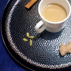 A picture of Cardamom masala tea.