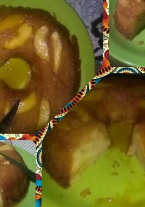 Una foto de Budín de manzana rico y fáci