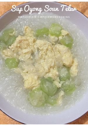 Foto resep Mpasi Chloe||Sup Oyong Soun Telur