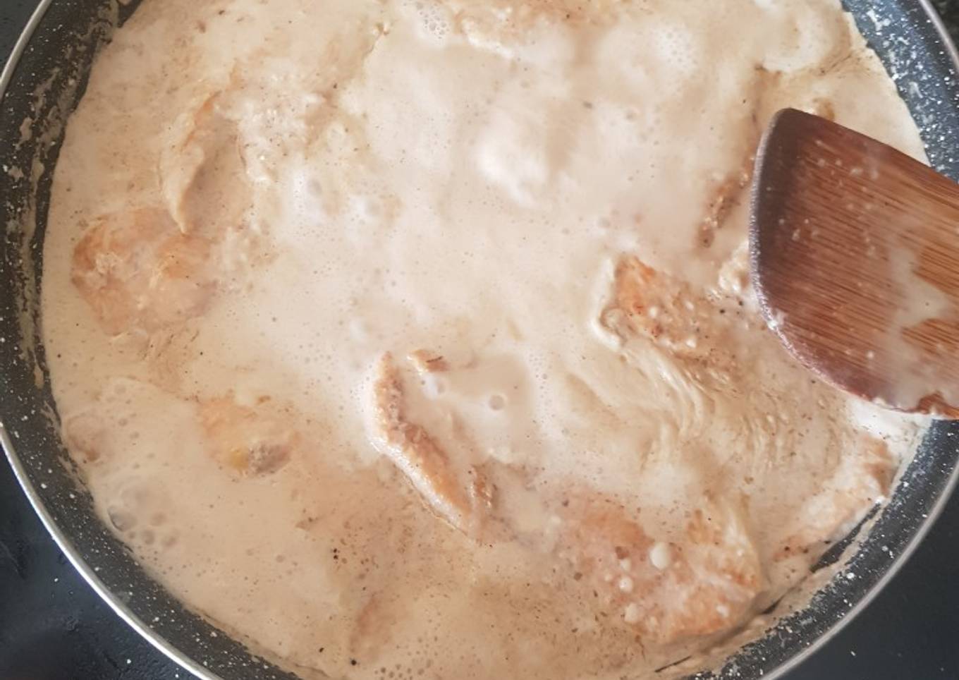 Receta pechugas de pollo con salsa de queso