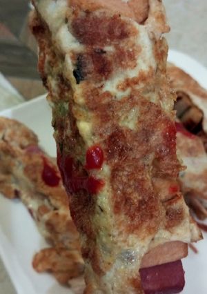 Hot Dog Breakfast Dunkers ainihin hoton girkin