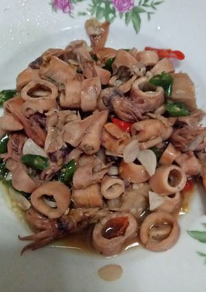 Foto resep Tumis cumi asin