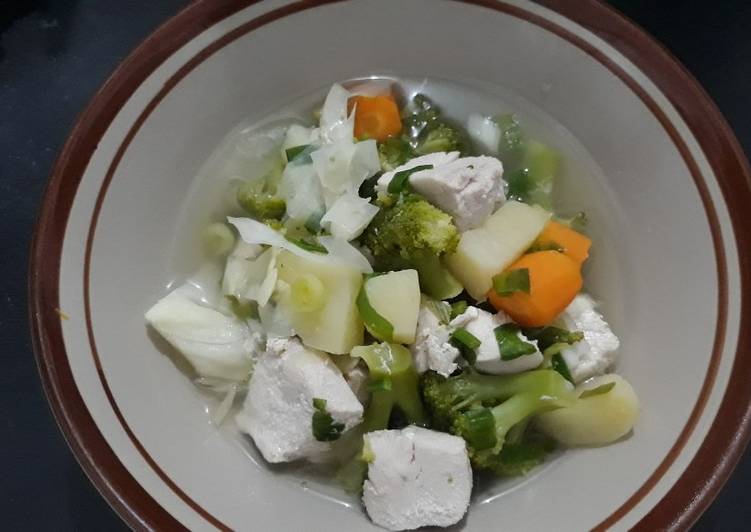 Sop Ayam Brokoli (menu diet sehat enak)