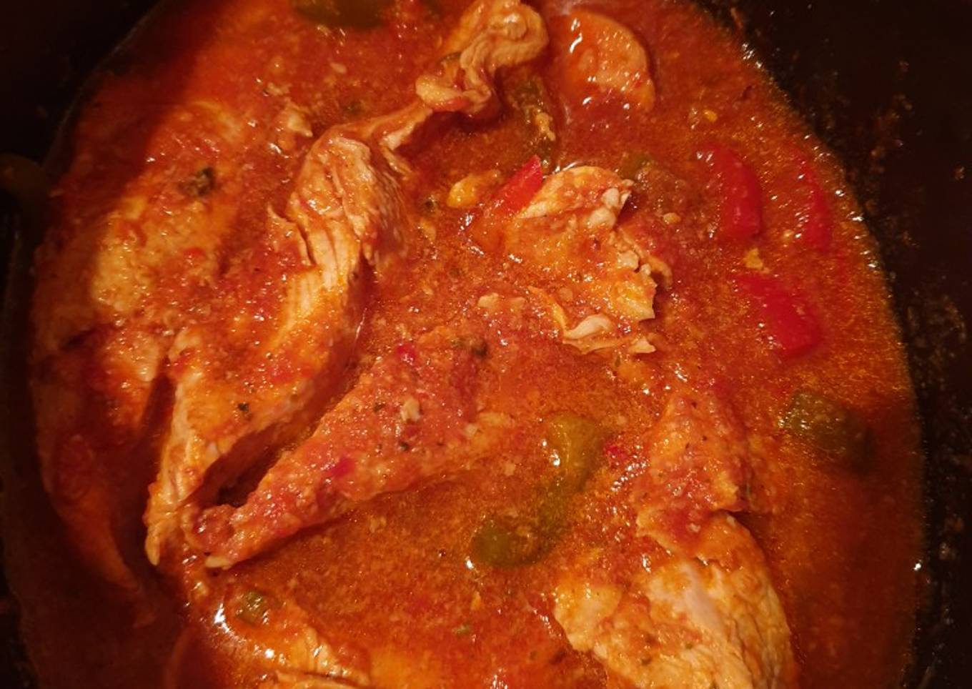 Pavo o Pollo mechado en crock-pot Fit