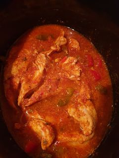 Una foto de Pavo o Pollo mechado en crock-pot Fit