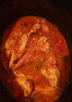 Una foto de Pavo o Pollo mechado en crock-pot Fit