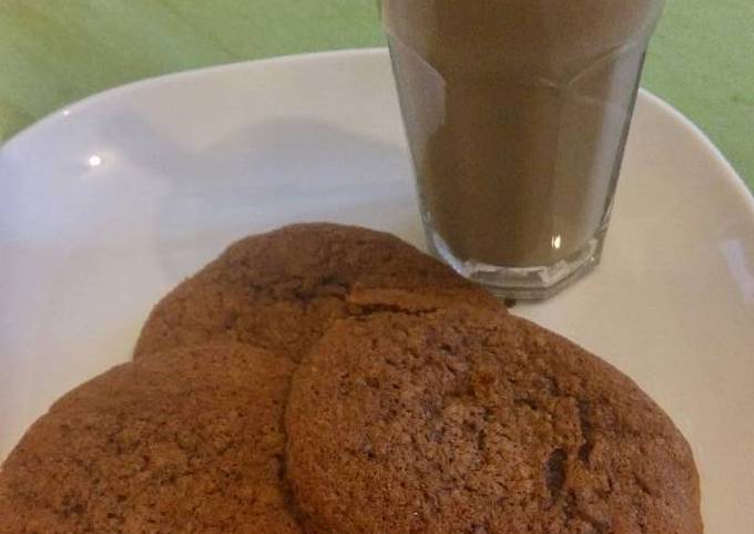 Kávés, diós cookies recept foto