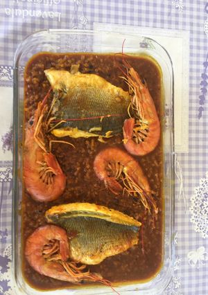 Una foto de Arroz al caldero a mi gusto