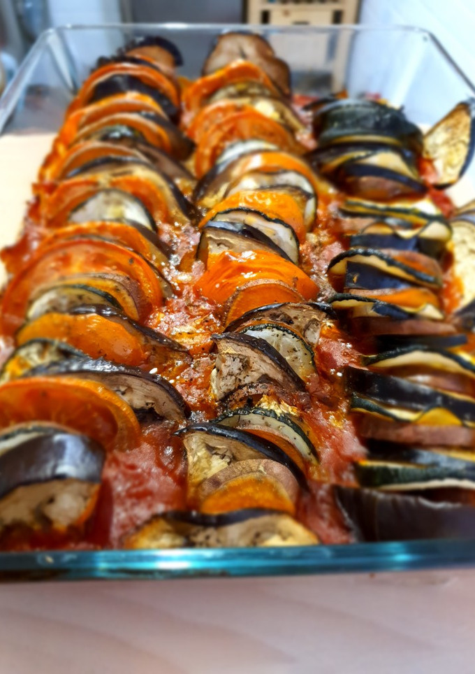 Una foto de Ratatouille con batata (boniato)