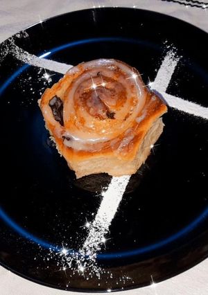 Una foto de Roles de canela y queso crema