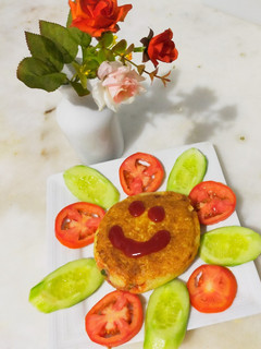 A picture of Stuffed potato bread cutlet.