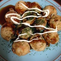 A picture of Takoyaki.