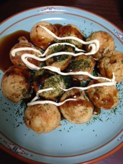 A picture of Takoyaki.