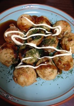 A picture of Takoyaki.