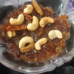 Nendrum banana noruku (banana halwa) A picture of Nendrum banana noruku (banana halwa).