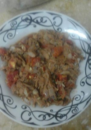 صورة لوصفة التونه المطبوخه