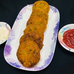 Corn paneer kebab A picture of Corn paneer kebab.