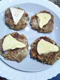 Disquette de viande hachée aux camembert