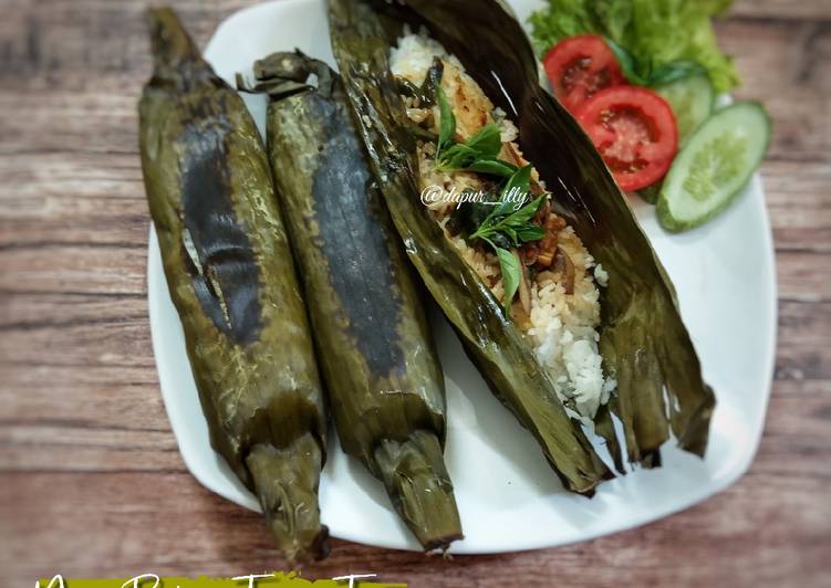 Nasi bakar tempe teri