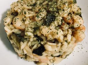 Una foto de Risotto de algas